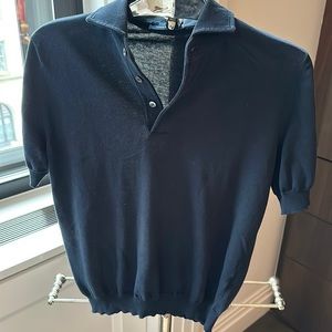 Thom Sweeney - Men’s Knit Polo Sweater - Size 46